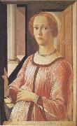 Sandro Botticelli Portrait of Smeralda Brandini France oil painting artist